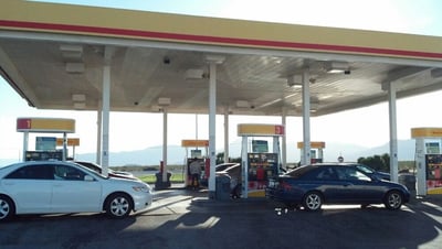 Shell gas pumps